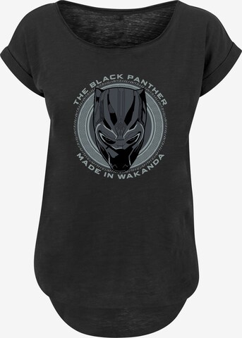 T-shirt 'Marvel Black Panther Made in Wakanda' F4NT4STIC en noir : devant