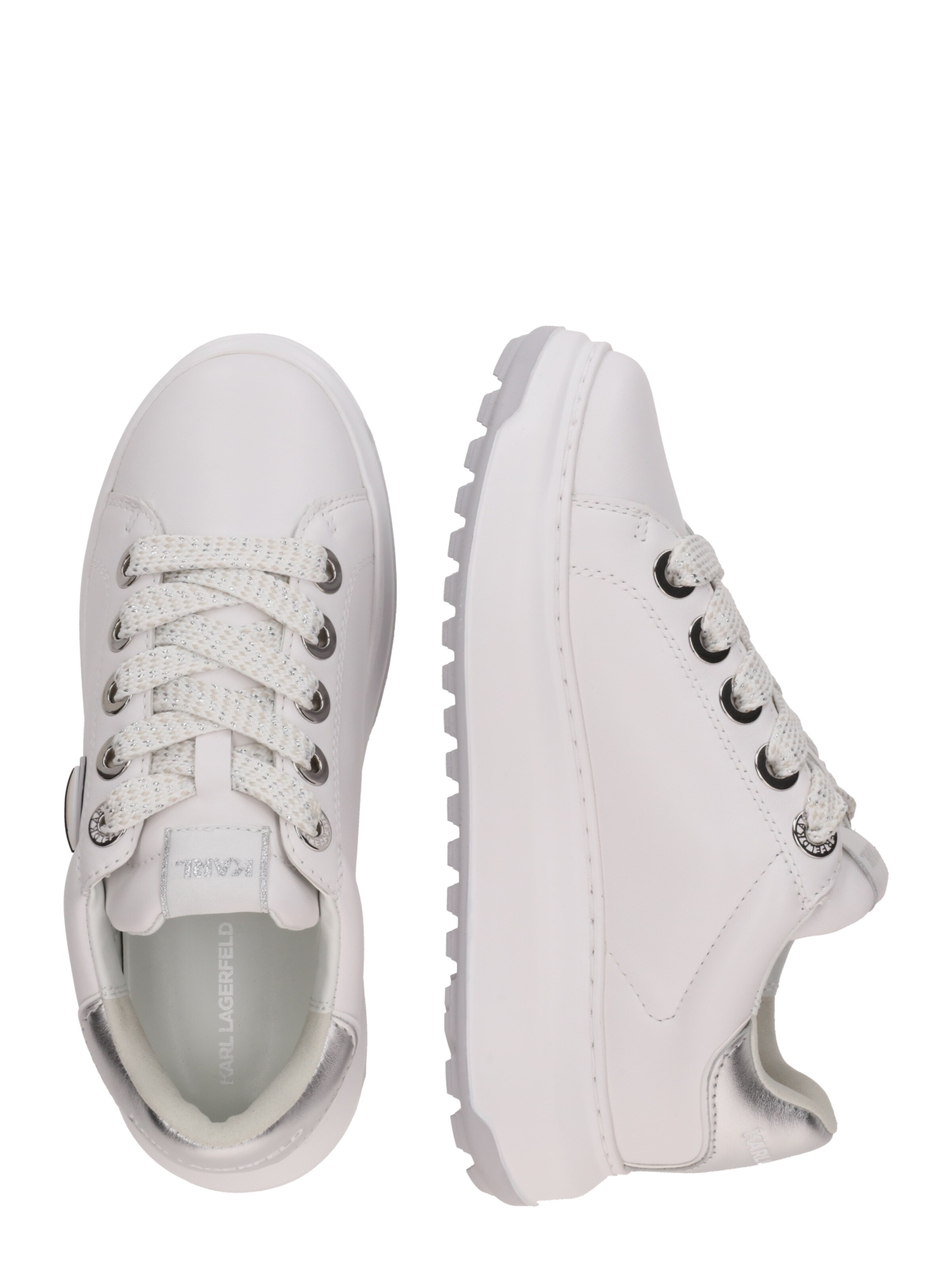 Baskets basses 'KAPRI LUG' Karl Lagerfeld en blanc