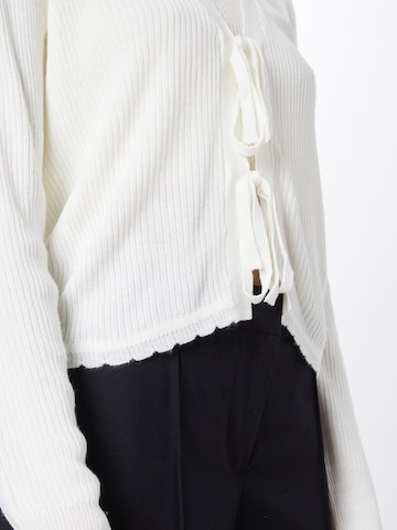 VILA Knit Cardigan 'POPSA' in White
