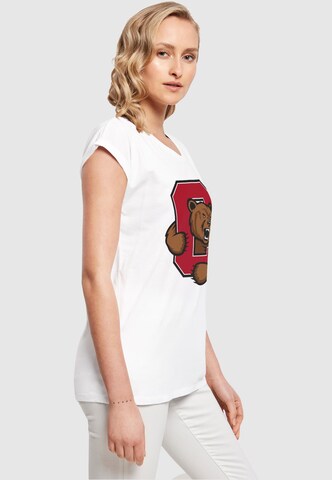 T-shirt 'Cornell University - Bear' Merchcode en blanc