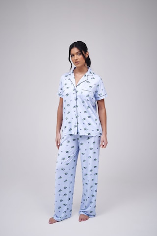 Loungeable Pajama in Blue: front