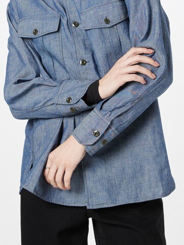 G-Star RAW Bluse 'Officer' in Blau