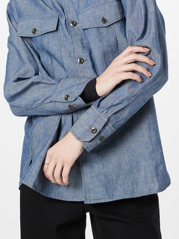 G-Star RAW Blouse 'Officer' in Blauw