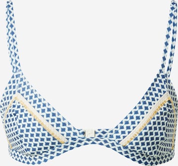 Triangolo Top per bikini 'Nautic Call' di watercult in blu: frontale