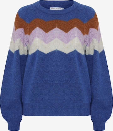 PULZ Jeans Strickpullover 'Mimi' in Blau: predná strana