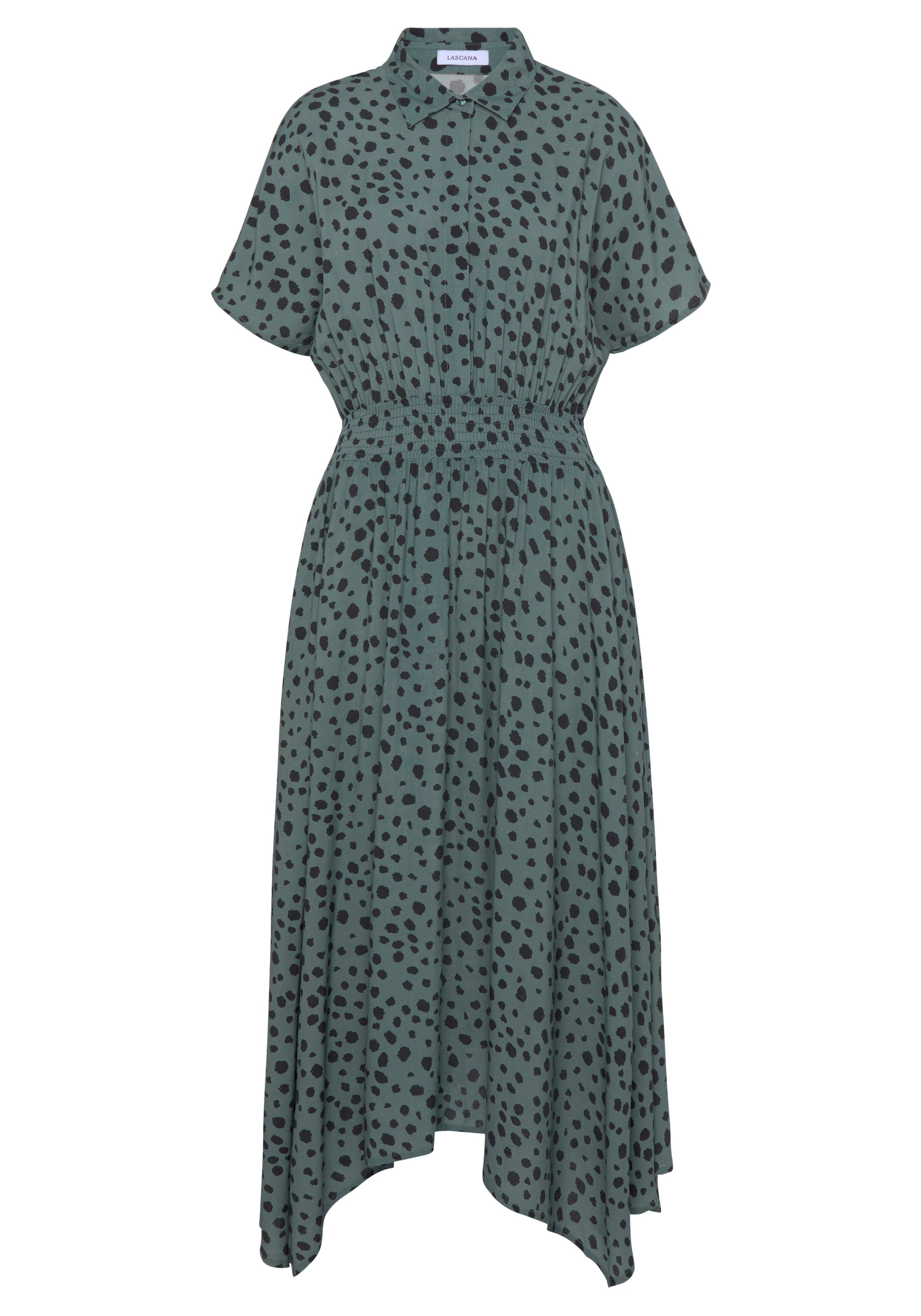 LASCANAKošulja haljina - zelena boja: prednji dio