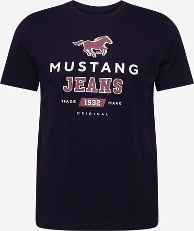 MUSTANG Shirt 'Alex' in Navy / Red violet / White, Item view