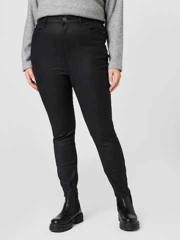 River Island Plus Skinny Jeans in Zwart: voorkant