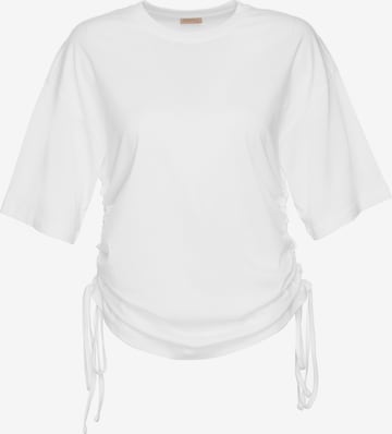 Grimelange Shirt 'Piece' in Wit: voorkant
