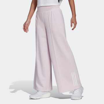 ADIDAS SPORTSWEAR Wide leg Sportbroek in Roze: voorkant