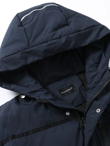 ALLTHEMEN Winter Coat 'Flaum' in Blue