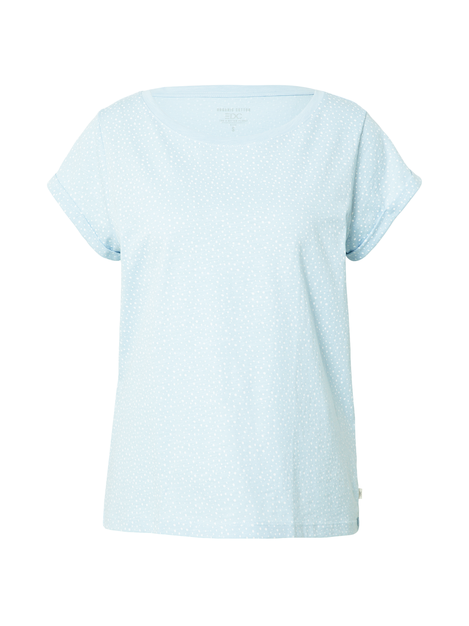 Odzież Plus size EDC BY ESPRIT Koszulka w kolorze Jasnoniebieskim 