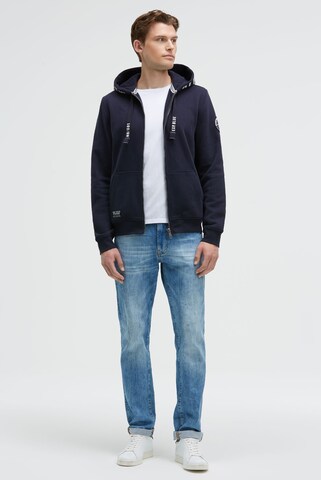 CAMP DAVID Sweatjacke in Blau