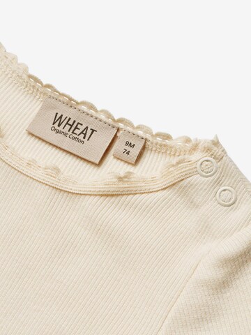 Wheat T-shirt i beige