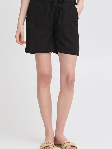 Fransa - Loosefit Calças ' MADDIE ' em preto: frente