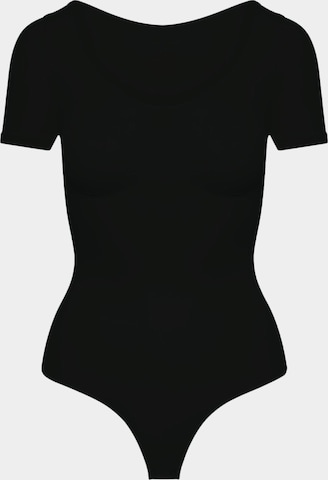 Body modelant 'T-Shirt Bodysuit Sculpting Shapewear mit String' cfab (formerly creamy fabrics) en noir : devant