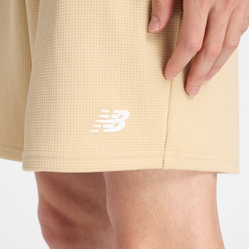 Loosefit Pantaloni 'Textured Check Short' di new balance in giallo