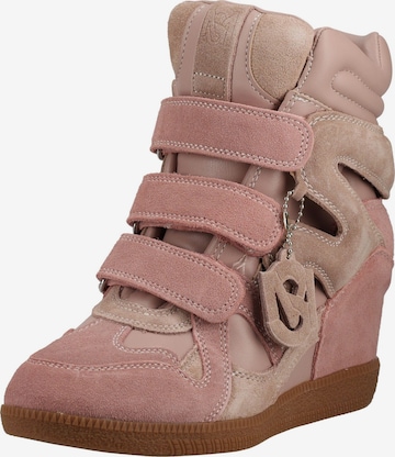 STEVE MADDEN Високи маратонки 'Mavis' в розово: отпред