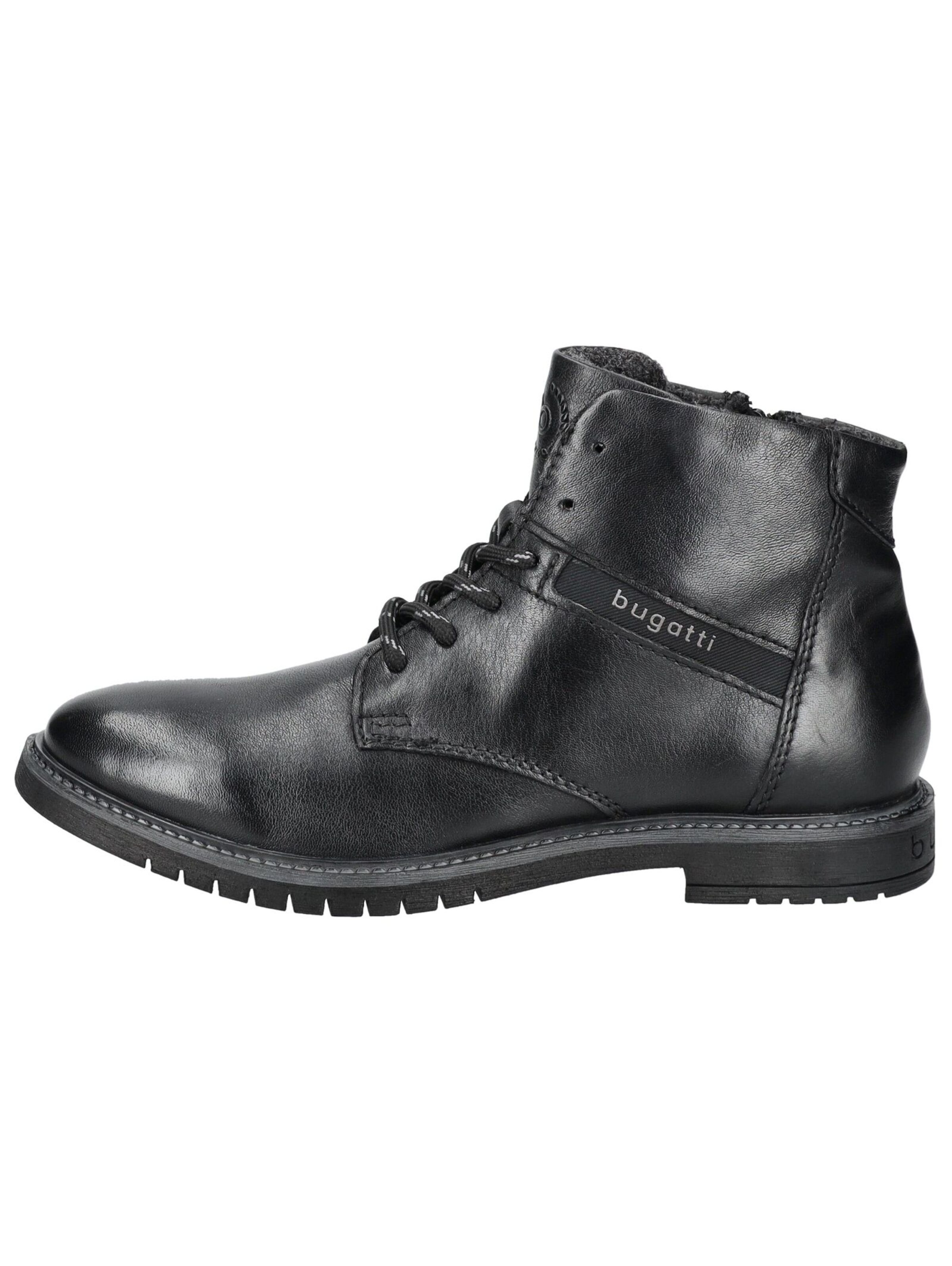 Boots stringati di bugatti in nero