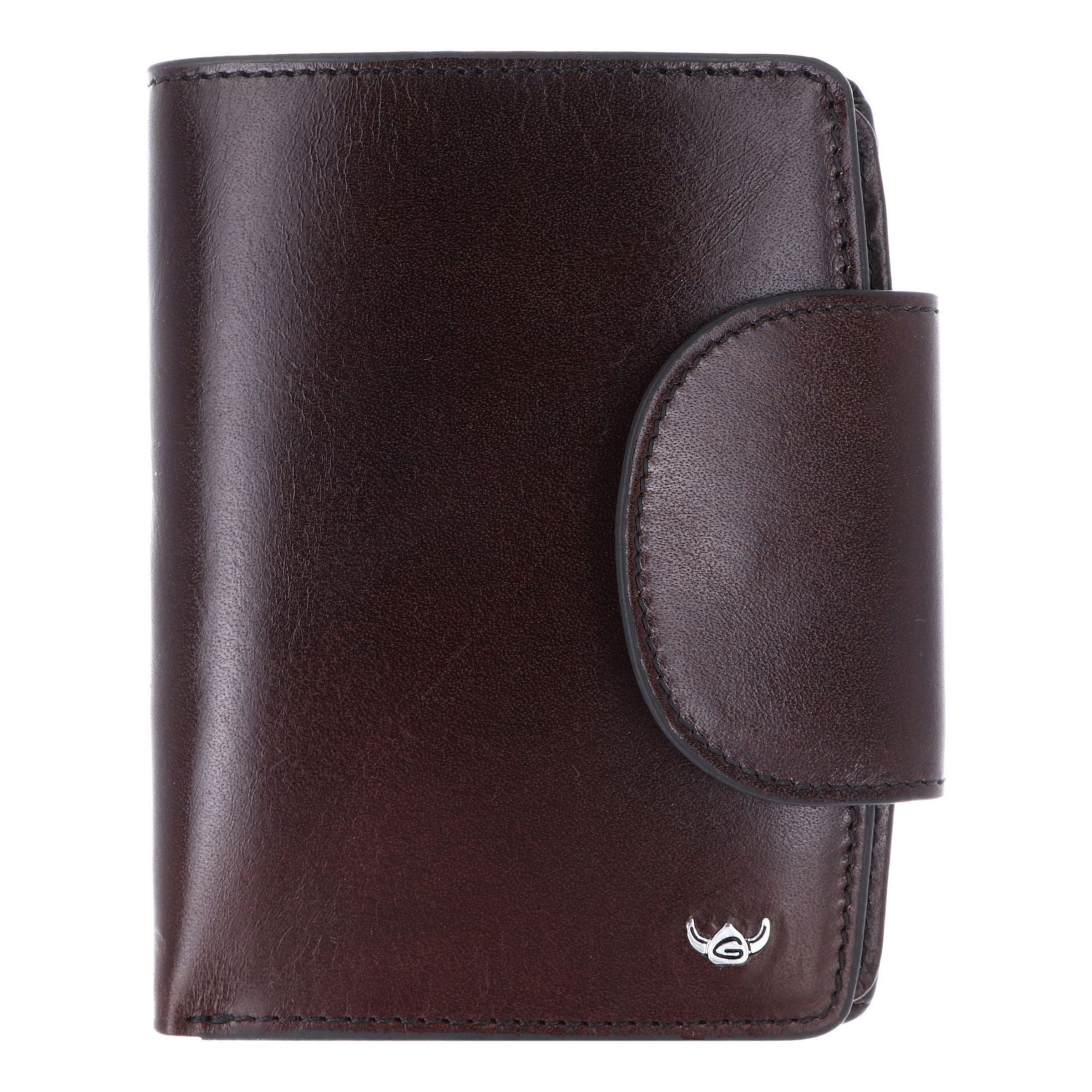 Porte-monnaies 'Colorado' GOLDEN HEAD en marron : devant