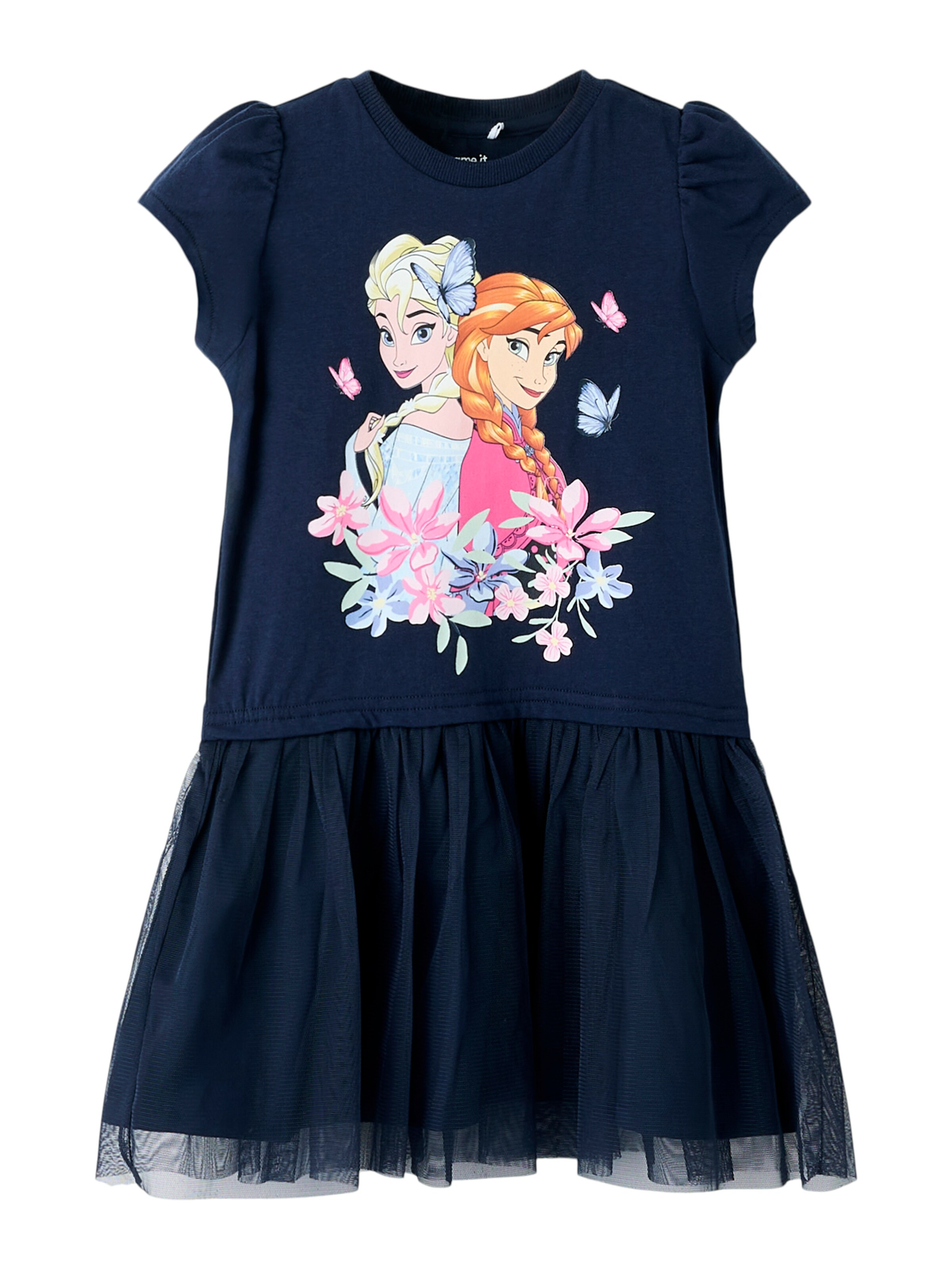 NAME IT - Vestido 'NMFMEMMA FROZEN' en azul: frente