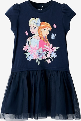 NAME IT - Vestido 'NMFMEMMA FROZEN' en azul: frente