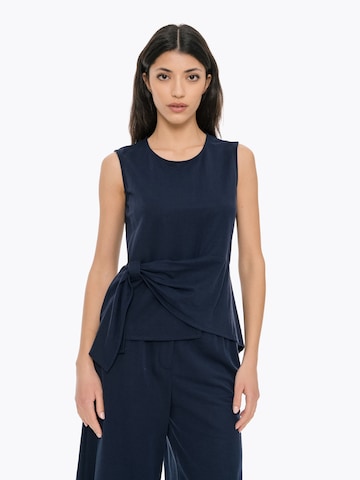 4TAILORS - Blusa 'Operator' en azul: frente