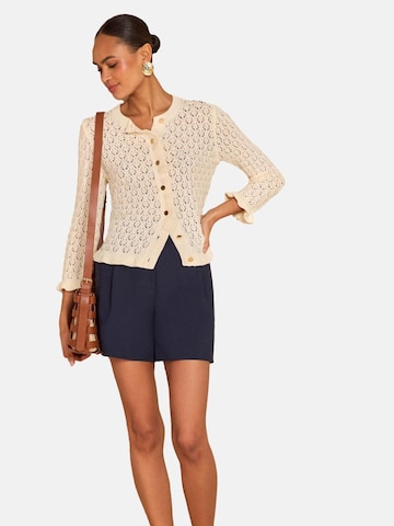 love & roses - Cárdigan en beige: frente