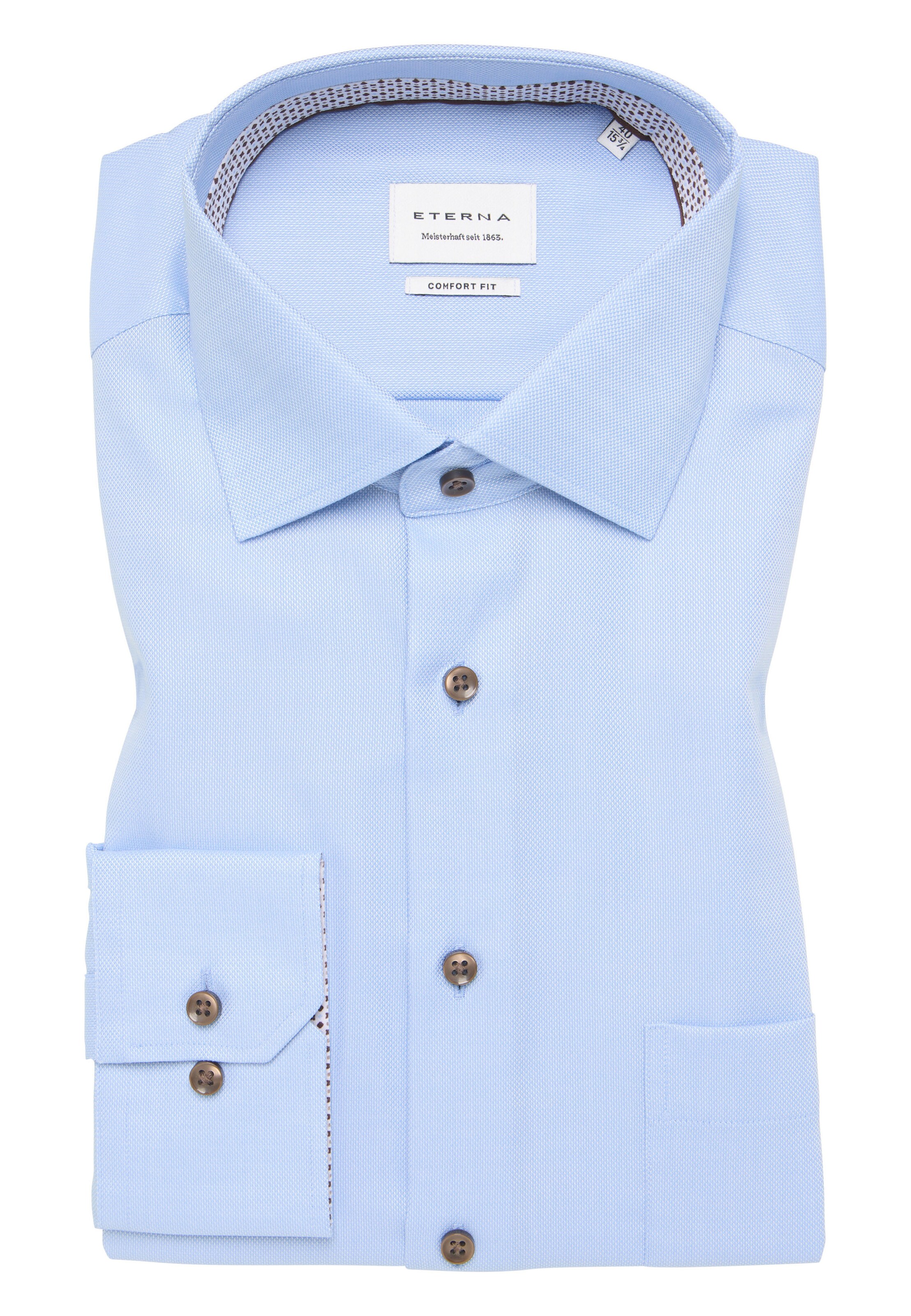 ETERNA Comfort fit Business Shirt 'Comfort Fit' in Blue