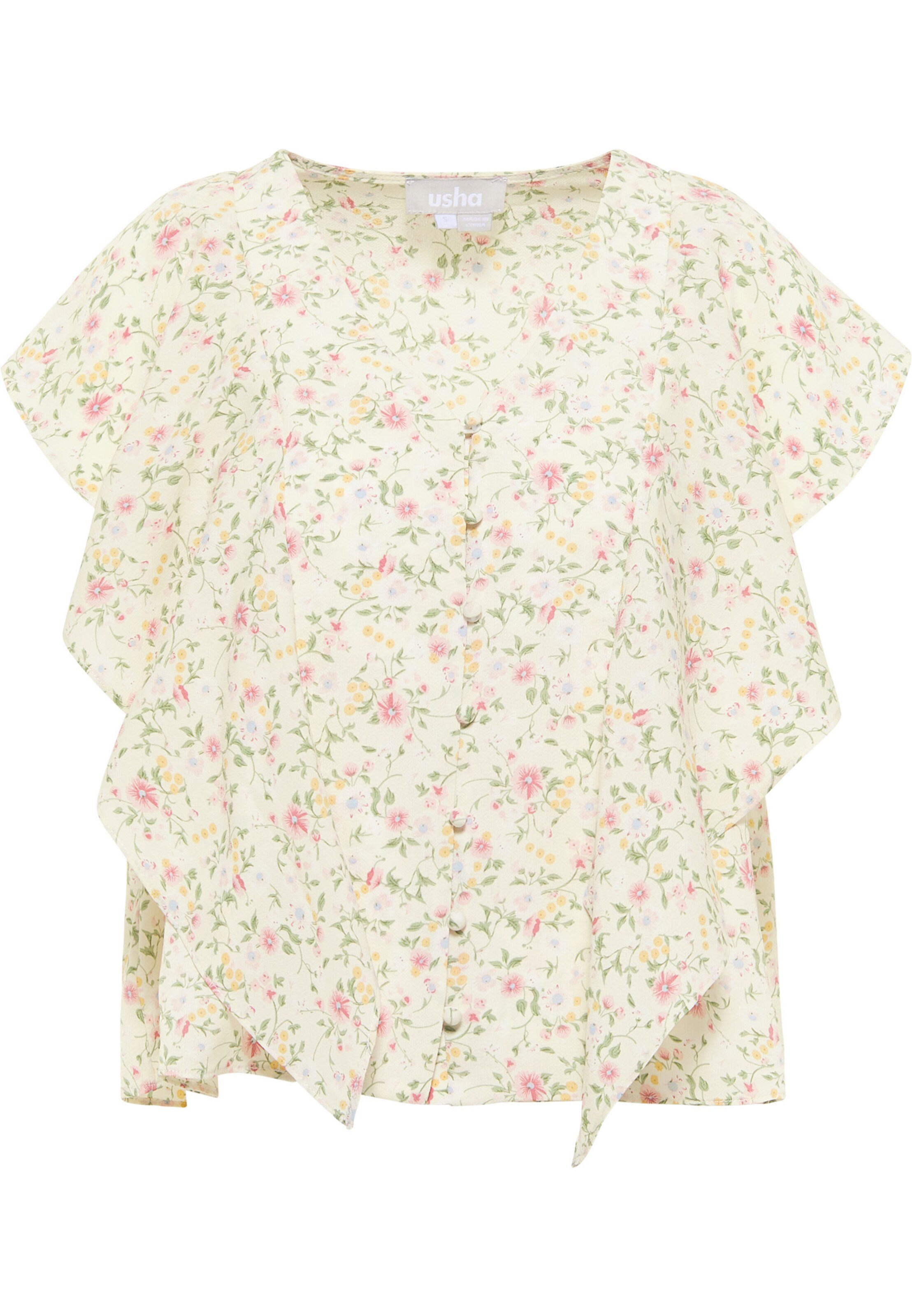 Usha Bluse in Weiß: Vorderseite