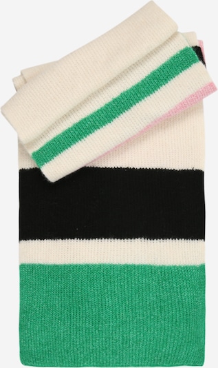 ONLY GIRLS Šalle 'KOGAMANDA', krāsa - zāles zaļš / gaiši rozā / melns / dabīgi balts, Preces skats