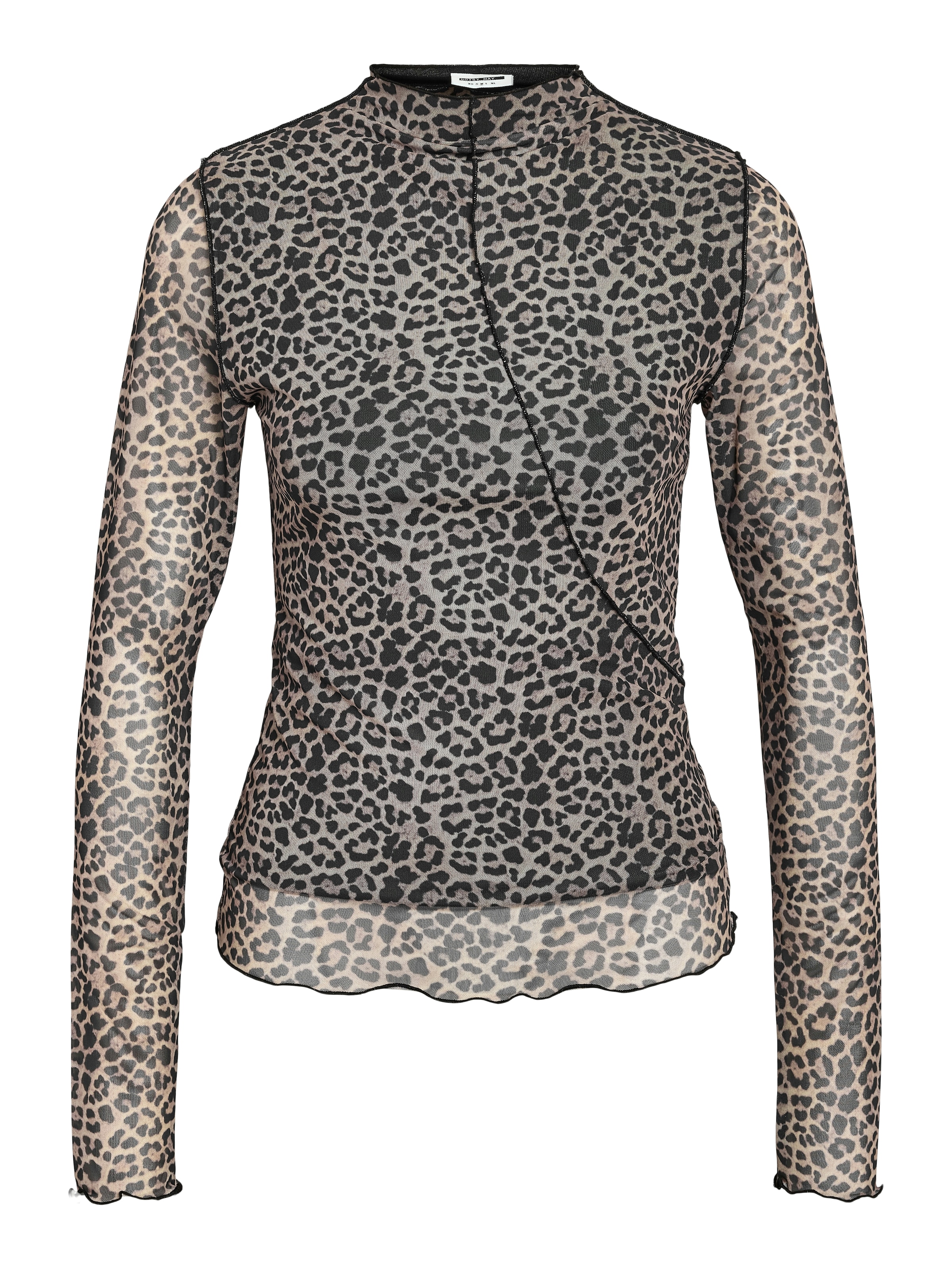 Noisy may T-shirt 'NMSTEFFI' i beige: framsida