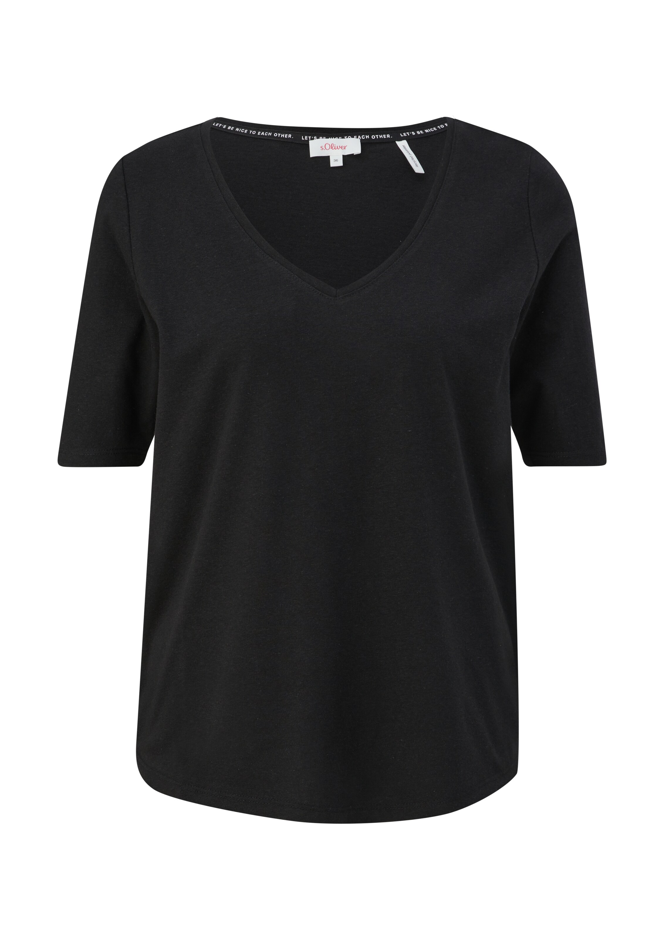 s.Oliver Shirt in Black: front
