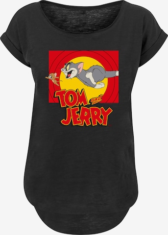 T-shirt 'Tom and Jerry TV Serie Chase Scene' F4NT4STIC en noir : devant