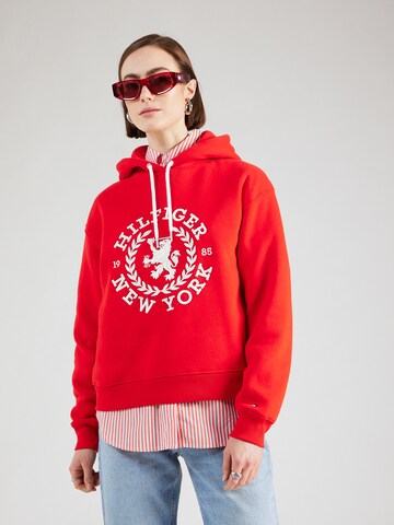 Sweat-shirt TOMMY HILFIGER en rouge : devant