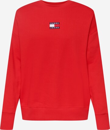 Felpa di Tommy Jeans in rosso: frontale