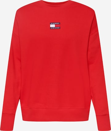 Tommy Jeans Sweatshirt i rød: forside