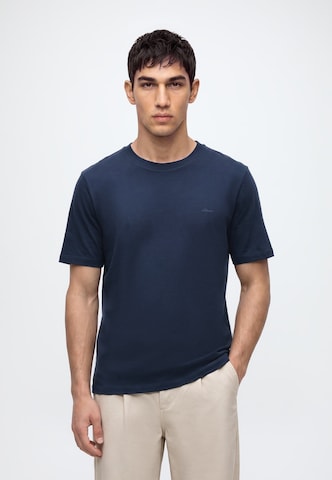 s.Oliver Men Big Sizes Shirt in Blue: front