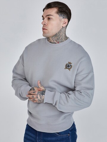 Sweat-shirt SikSilk en gris : devant