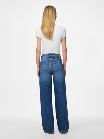 PIECES Wide leg Jeans 'PCSilke' in Blue