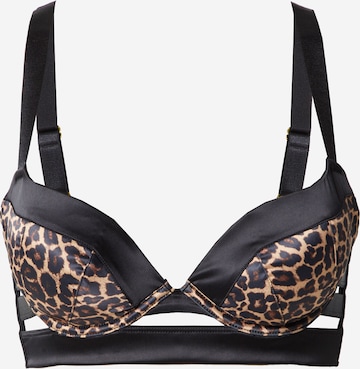 Hunkemöller T-shirt Bra 'Kat' in Black: front