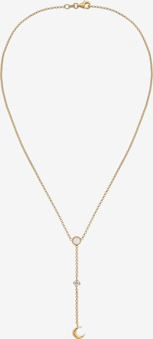 Chaîne 'Halbmond Mondstein' ELLI en or : devant