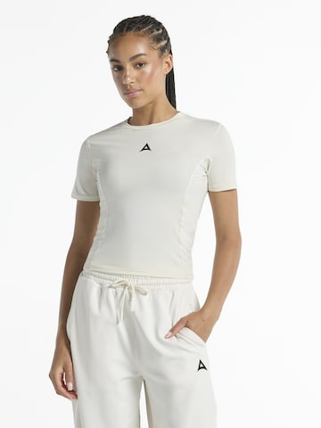 A-Game Top sportowy 'Lifewear' w kolorze beżowy: przód