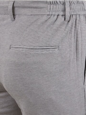 Suitable Slim fit Pleated Pants 'Das' in Grey
