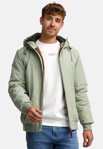INDICODE JEANS Between-season jacket in Green: front