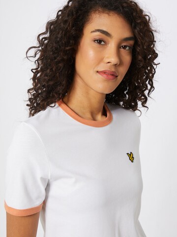 Lyle & Scott Tričko 'Ringer' – bílá