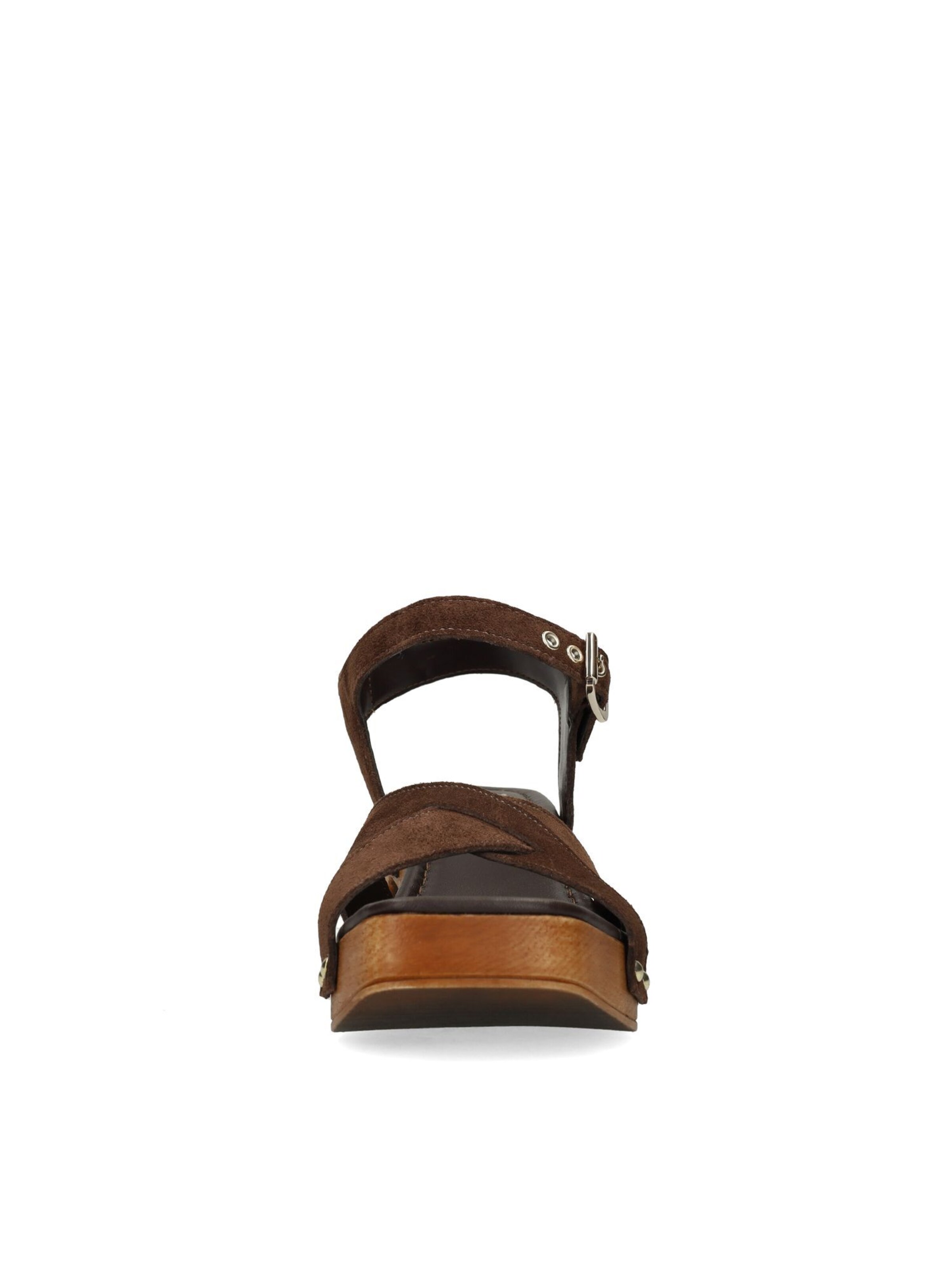 MANFIELD Sandalen met riem in Bruin