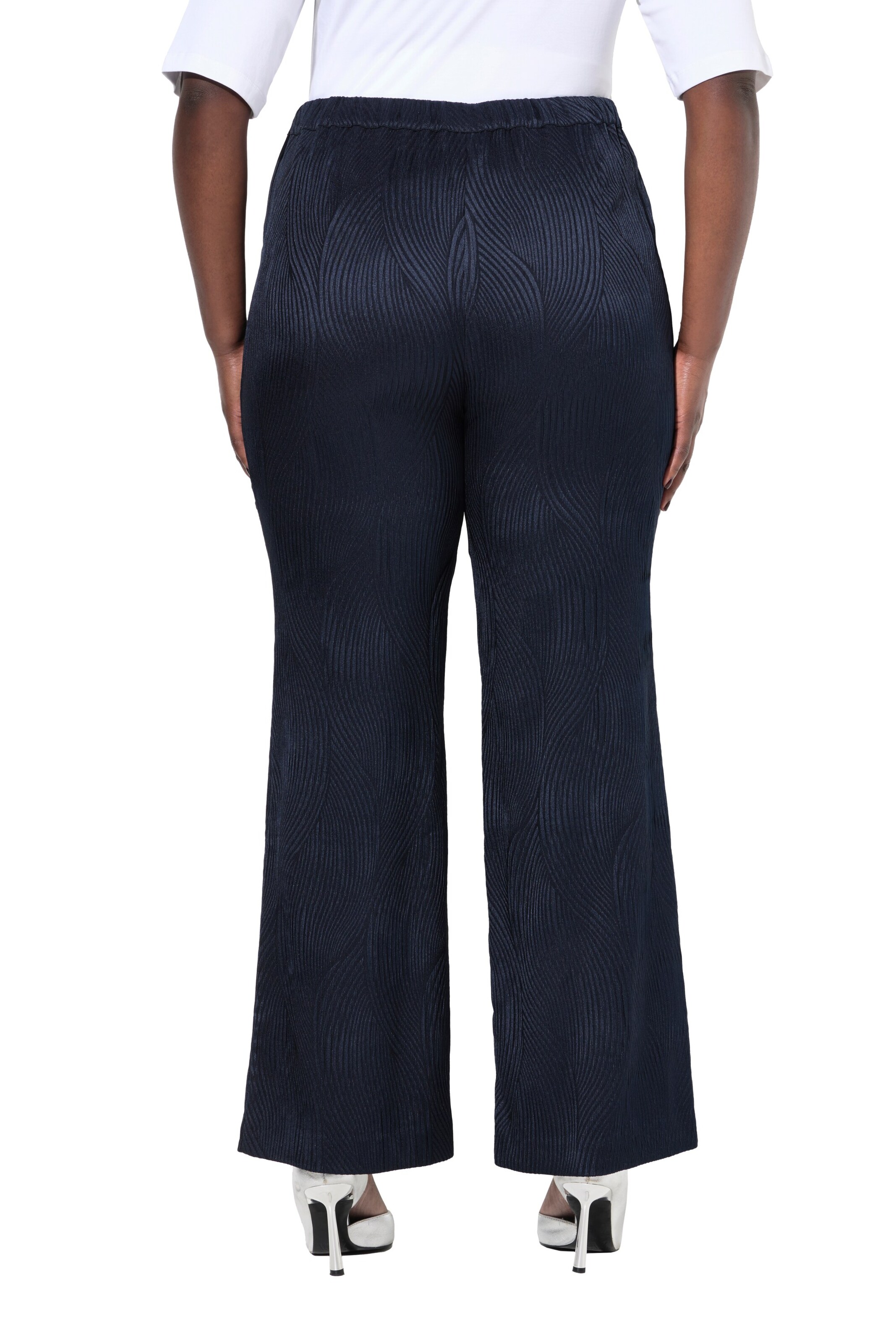 Ulla Popken Flared Hose in Blau