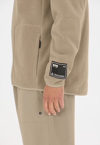 SOS Fleecepullover 'Munson' in Braun