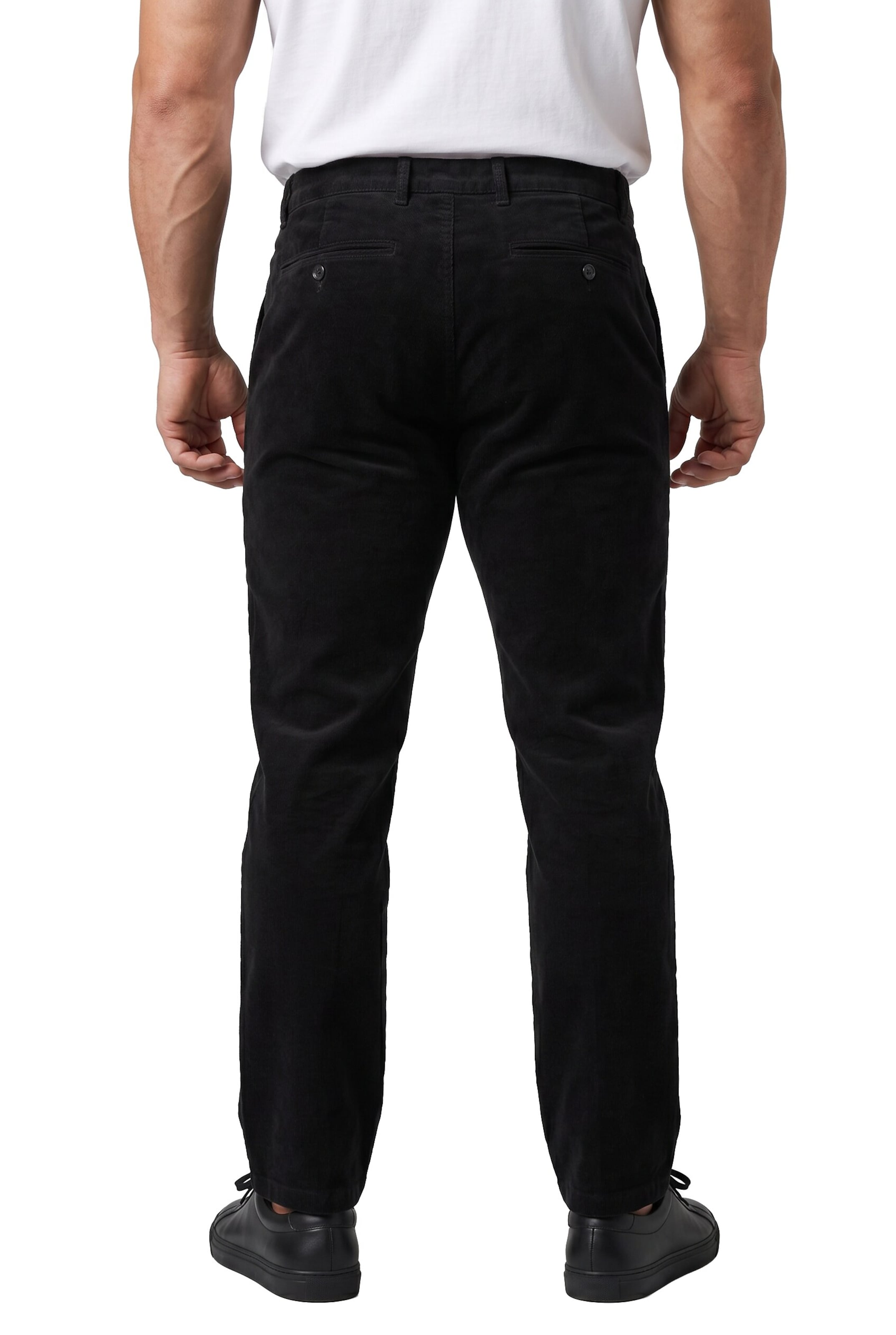 Men Plus Regular Chino trousers in Black